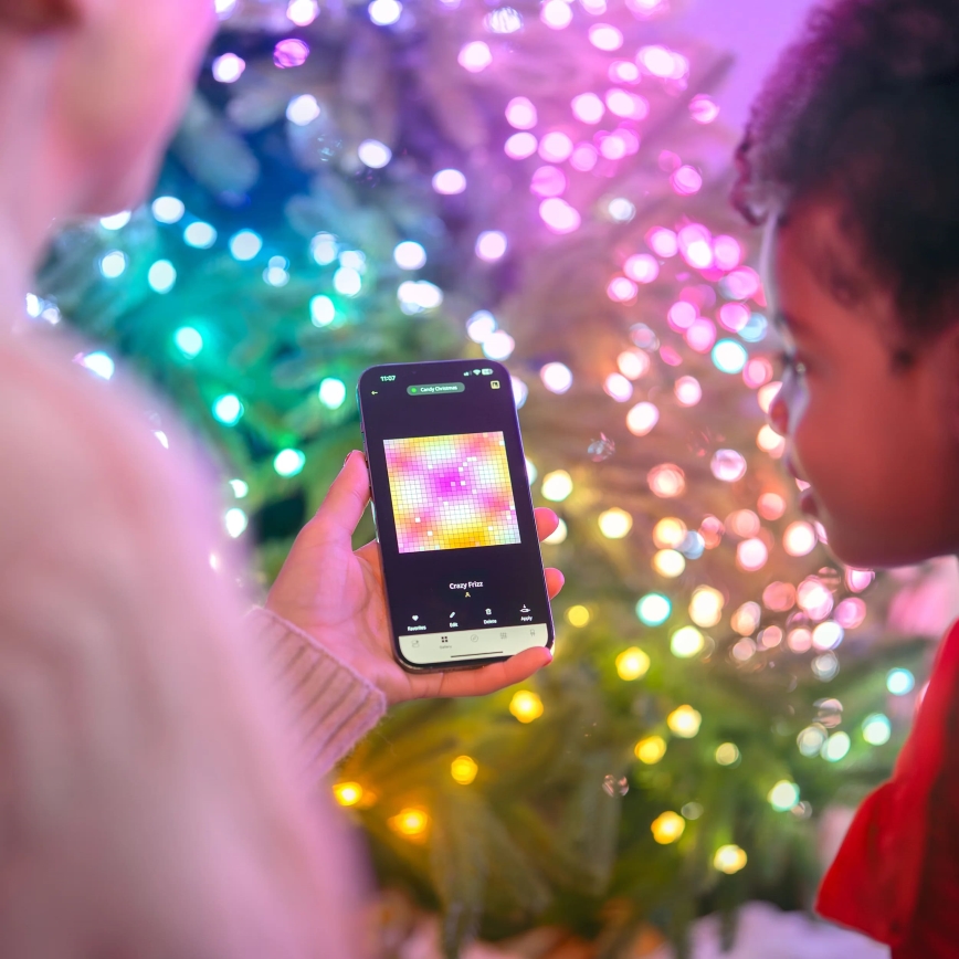 Twinkly - LED RGB hämardatav valguskett CANDIES 200xLED 14 m USB Wi-Fi