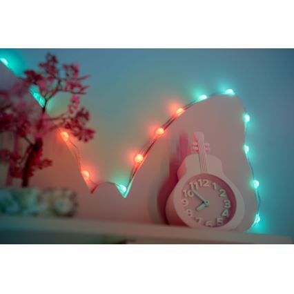 Twinkly - RGB-LED hämardatav valguskett CANDIES 100 LED 8 m USB Wi‑Fi