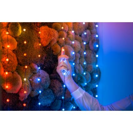 Twinkly - LED RGB Hämardatav jõuluteemaline valguskett CANDIES 100xLED 8 m USB Wi-Fi