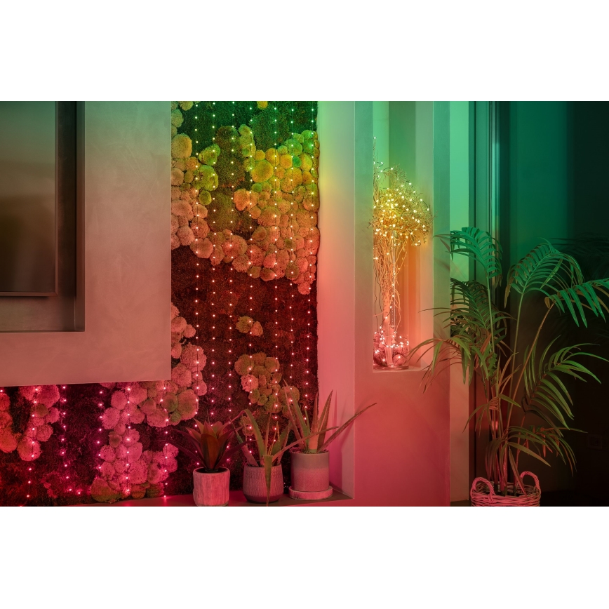 Twinkly - LED RGB Hämardatav jõuluteemaline valguskett CANDIES 100xLED 8 m USB Wi-Fi