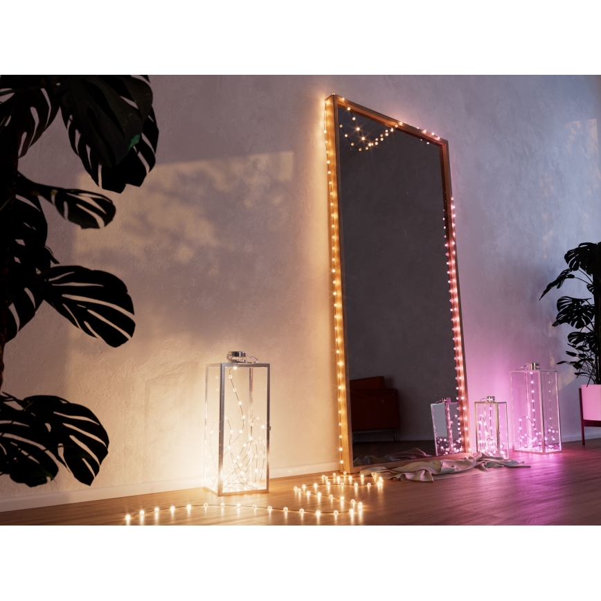 Twinkly - LED RGB Hämardatav jõuluteemaline valguskett CANDIES 100xLED 8 m USB Wi-Fi