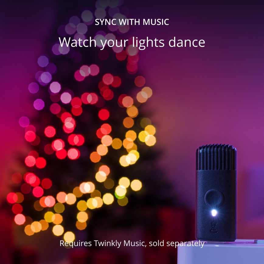 Twinkly - LED RGB Hämardatav jõuluteemaline valguskett CANDIES 100xLED 8 m USB Wi-Fi