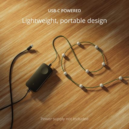 Twinkly - LED RGB Hämardatav jõuluteemaline valguskett CANDIES 100xLED 8 m USB Wi-Fi
