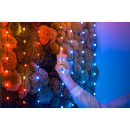 Twinkly - LED RGB Hämardatav jõuluteemaline valguskett CANDIES 100xLED 8 m USB Wi-Fi