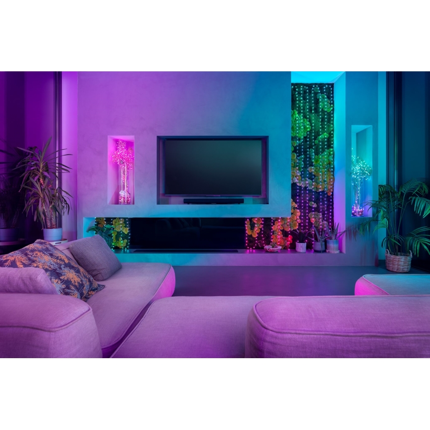 Twinkly - LED RGB Hämardatav jõuluteemaline valguskett CANDIES 100xLED 8 m USB Wi-Fi