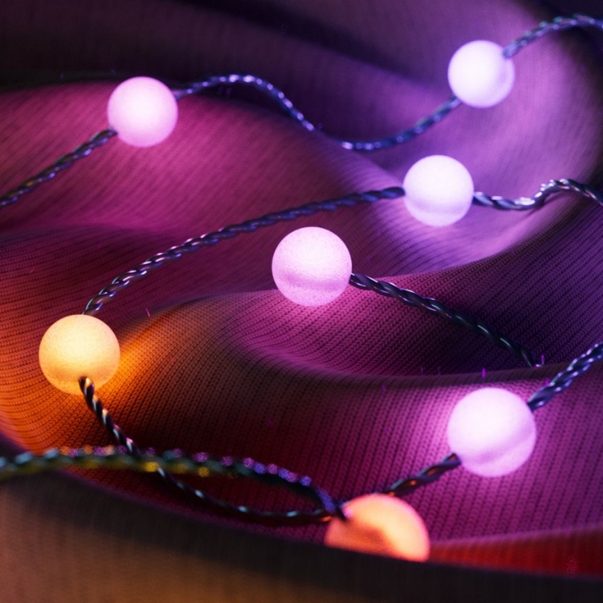 Twinkly - LED RGB Hämardatav jõuluteemaline valguskett CANDIES 200xLED 14 m USB Wi-Fi