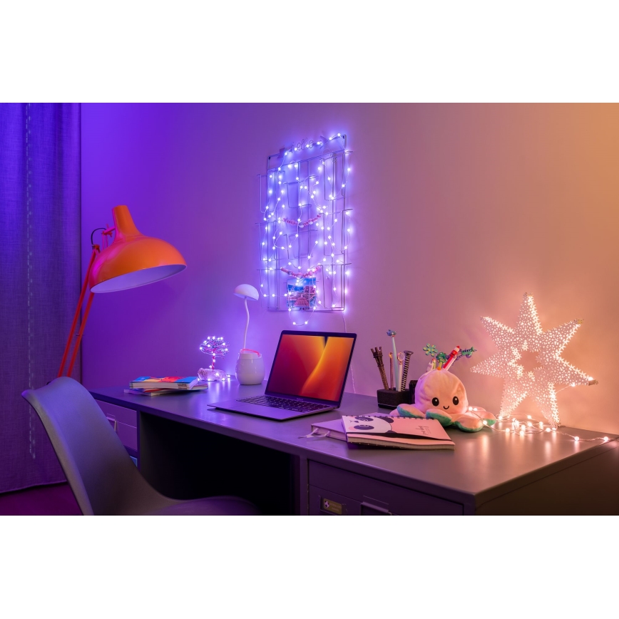 Twinkly - LED RGB Hämardatav jõuluteemaline valguskett CANDIES 100xLED 8 m USB Wi-Fi