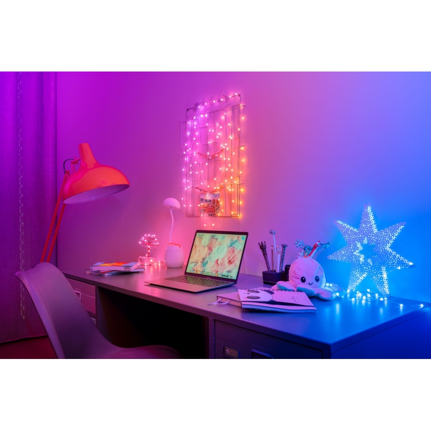 Twinkly - LED RGB Hämardatav jõuluteemaline valguskett CANDIES 100xLED 8 m USB Wi-Fi
