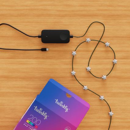 Twinkly - LED RGB hämardatav valguskett CANDIES 200 LED 14 m USB Wi-Fi