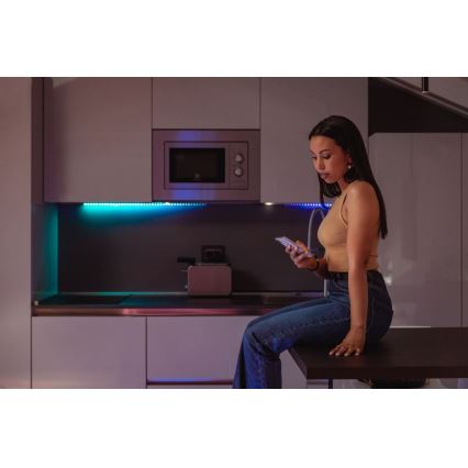 Twinkly - LED RGB Pikendus Hämardatav riba LINE 100xLED 1,5 m Wi-Fi