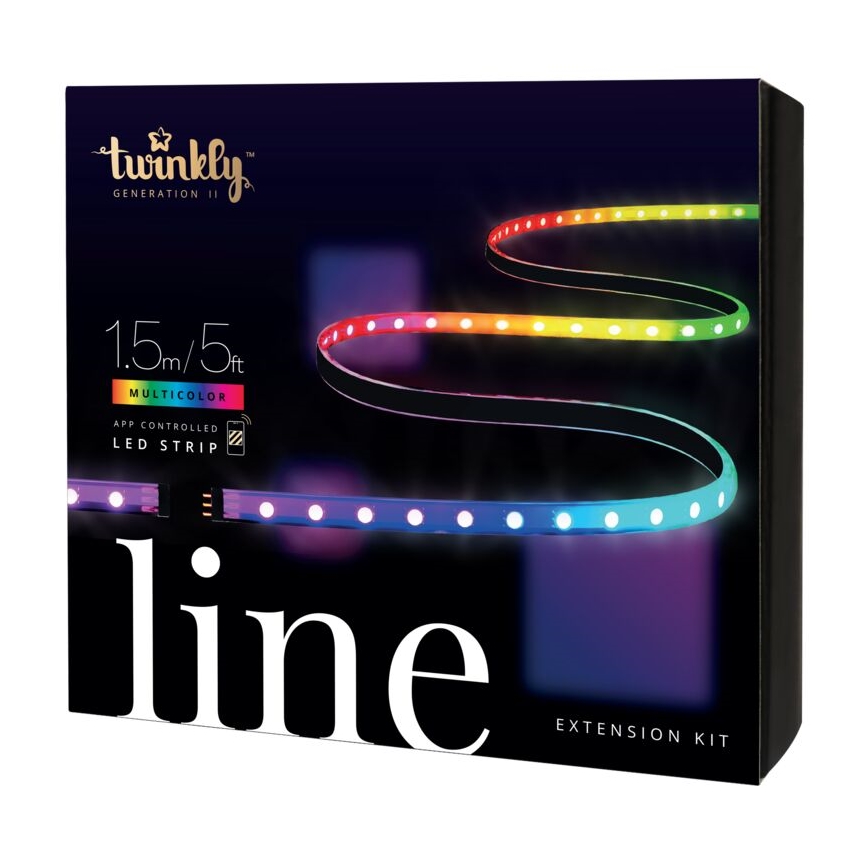 Twinkly - LED RGB Pikendus Hämardatav riba LINE 100xLED 1,5 m Wi-Fi