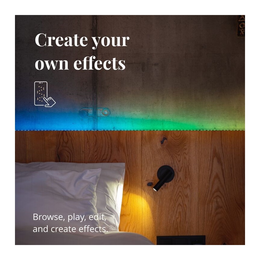 Twinkly - LED RGB Hämardatav valgusriba LINE 100xLED 1,5 m Wi-Fi