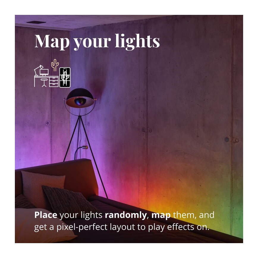 Twinkly - LED RGB Hämardatav valgusriba LINE 100xLED 1,5 m Wi-Fi