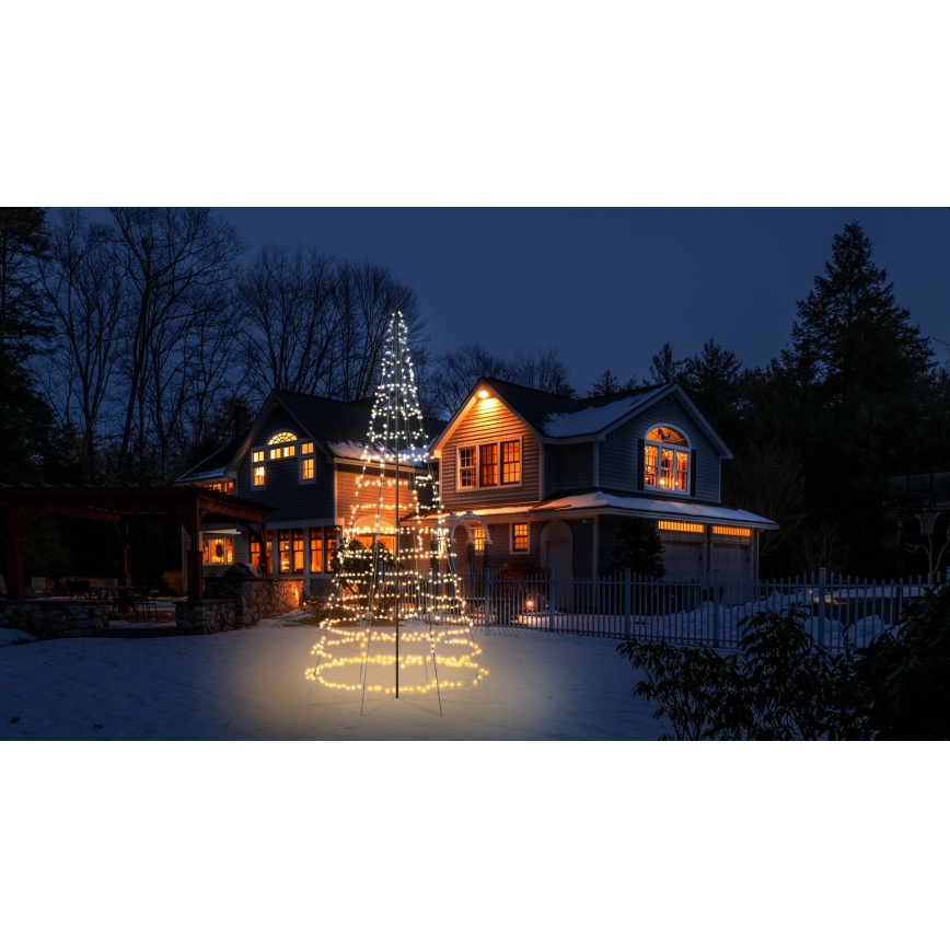 Twinkly - LED RGBW dimmerdatav Christmas tree LIGHT TREE 1000xLED 6 m IP44 Wi-Fi