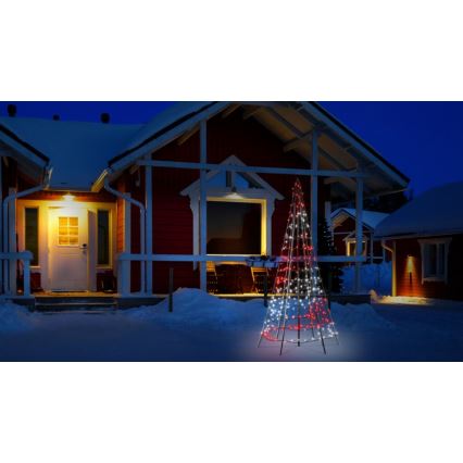 Twinkly - LED RGBW Hämardatav väli Jõulupuu LIGHT TREE 300xLED 2m IP44 Wi-Fi