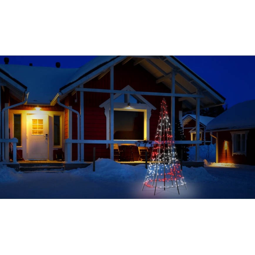 Twinkly - LED RGBW Hämardatav väli Jõulupuu LIGHT TREE 300xLED 2m IP44 Wi-Fi