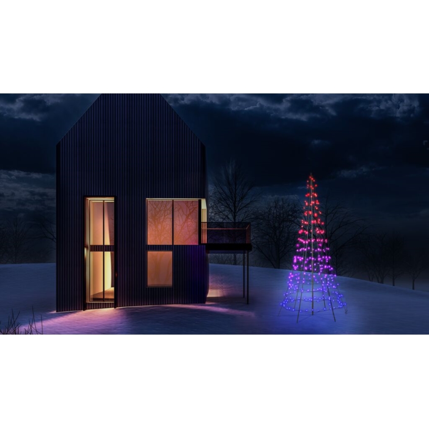 Twinkly - LED RGBW Hämardatav väli Jõulupuu LIGHT TREE 300xLED 2m IP44 Wi-Fi