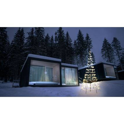Twinkly - LED RGBW Hämardatav väli Jõulupuu LIGHT TREE 300xLED 2m IP44 Wi-Fi