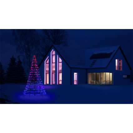 Twinkly - LED RGBW Hämardatav väli Jõulupuu LIGHT TREE 450xLED 3m IP44 Wi-Fi