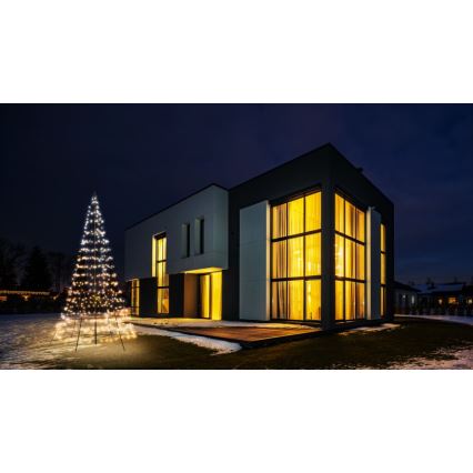 Twinkly - LED RGBW Hämardatav väli Jõulupuu LIGHT TREE 450xLED 3m IP44 Wi-Fi