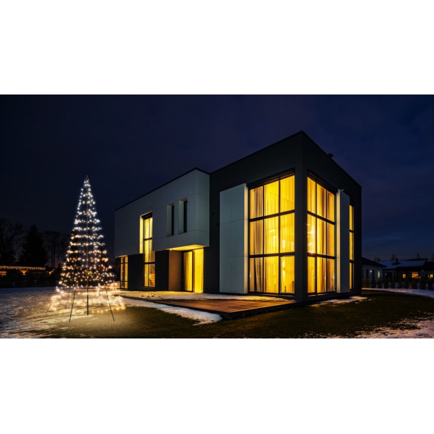 Twinkly - LED RGBW Hämardatav väli Jõulupuu LIGHT TREE 450xLED 3m IP44 Wi-Fi