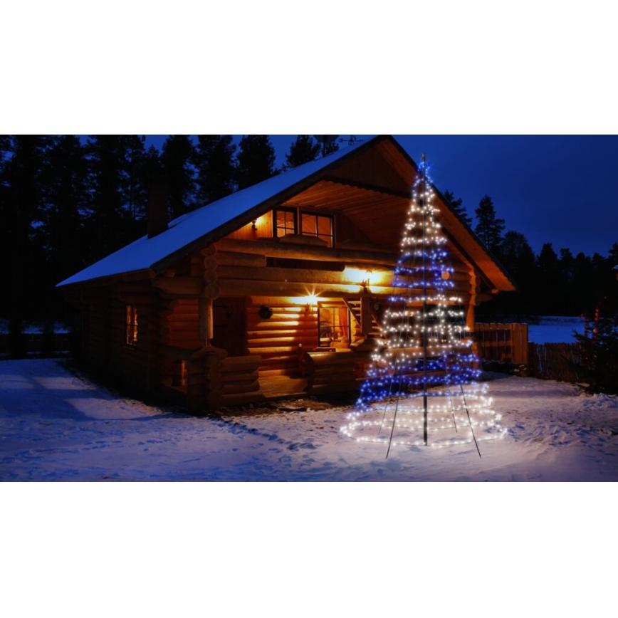 Twinkly - LED RGBW Hämardatav väli Jõulupuu LIGHT TREE 750xLED 4m IP44 Wi-Fi