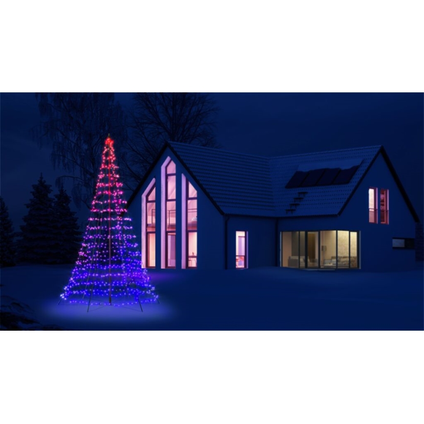 Twinkly - LED RGBW Hämardatav väli Jõulupuu LIGHT TREE 750xLED 4m IP44 Wi-Fi