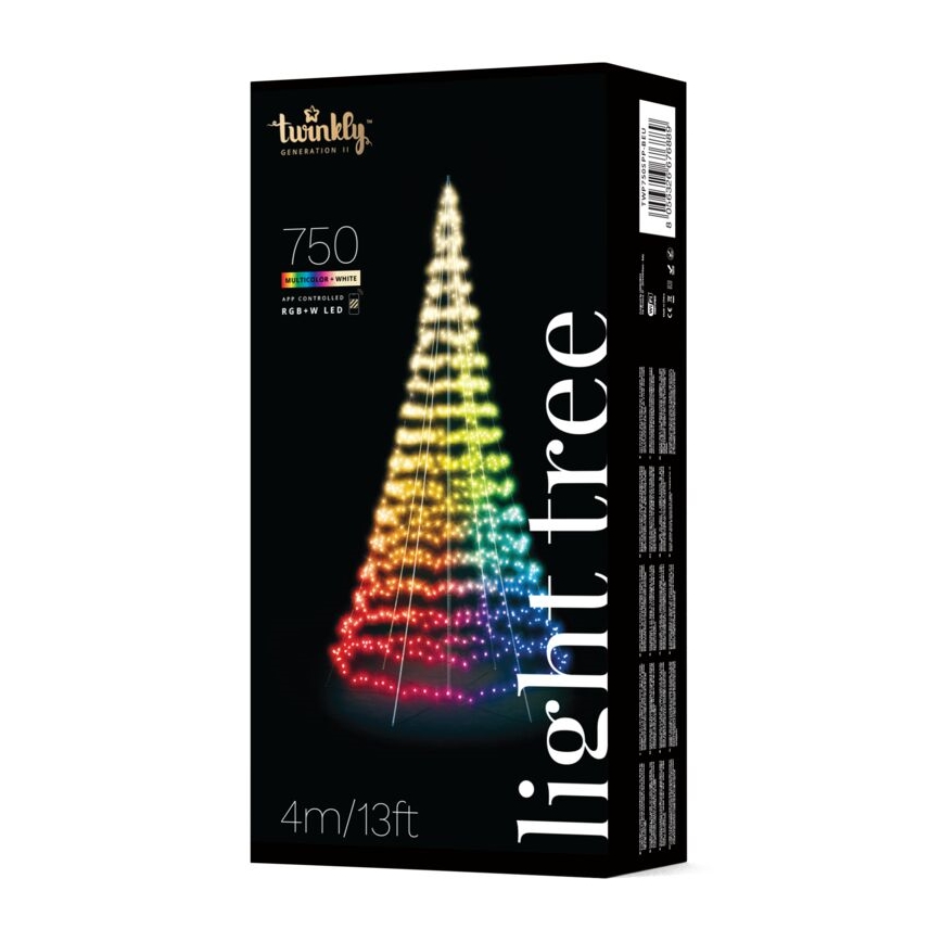 Twinkly - LED RGBW Hämardatav väli Jõulupuu LIGHT TREE 750xLED 4m IP44 Wi-Fi