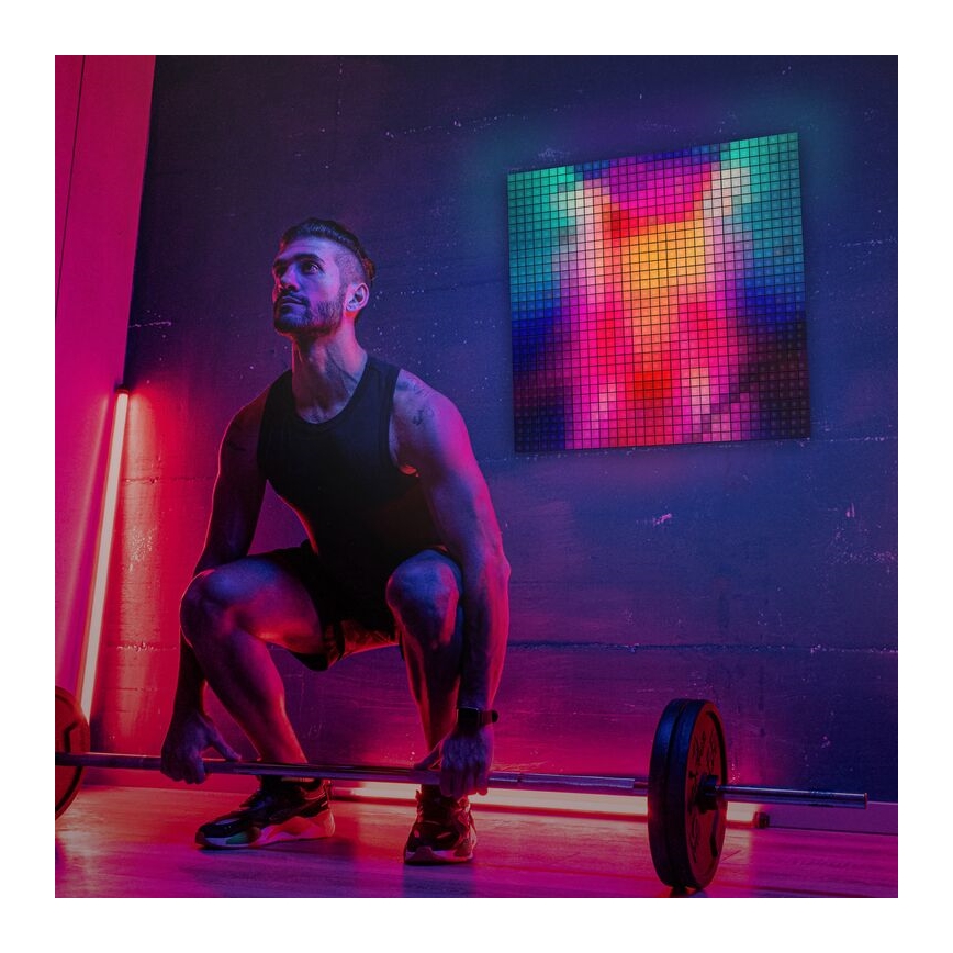 Twinkly - LED RGB Hämardatav valguspaneel SQUARES 64xLED 16x16 cm Wi-Fi