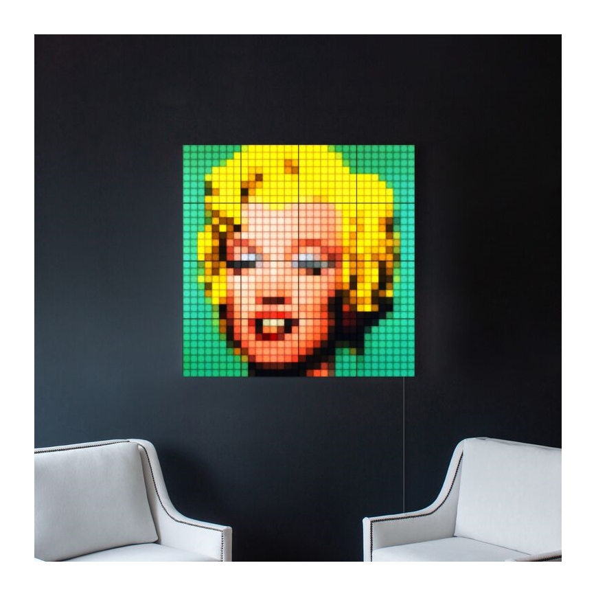 Twinkly - LED RGB Hämardatav valguspaneel SQUARES 64xLED 16x16 cm Wi-Fi