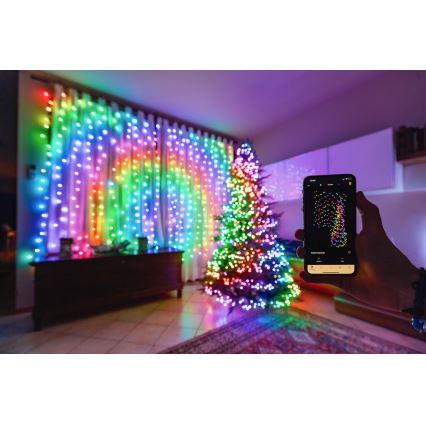 Twinkly - LED RGBW Hämardatav väli Valguskett STRINGS 250xLED 23,5m IP44 Wi-Fi