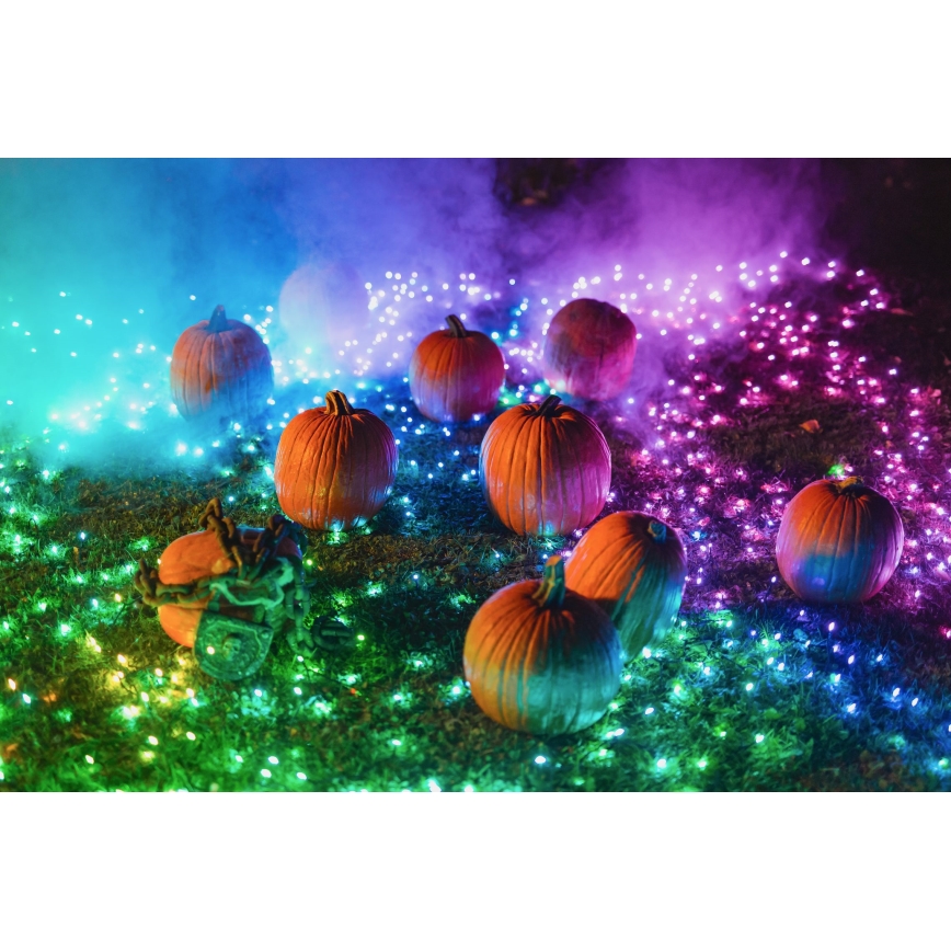 Twinkly - LED RGBW Hämardatav jõuluteemaline väli valguskett STRINGS 250xLED 23,5m IP44 Wi-Fi
