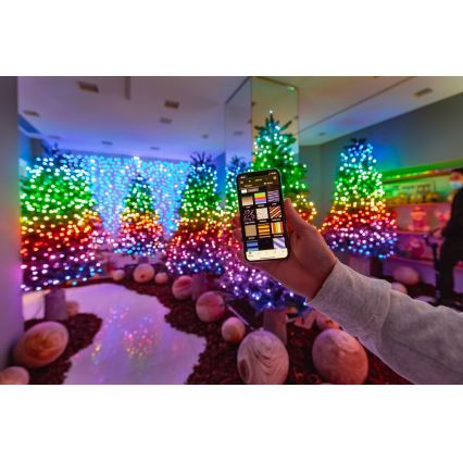 Twinkly - LED RGB Hämardatav välisvalguskett STRINGS 250xLED 23,5m IP44 Wi-Fi