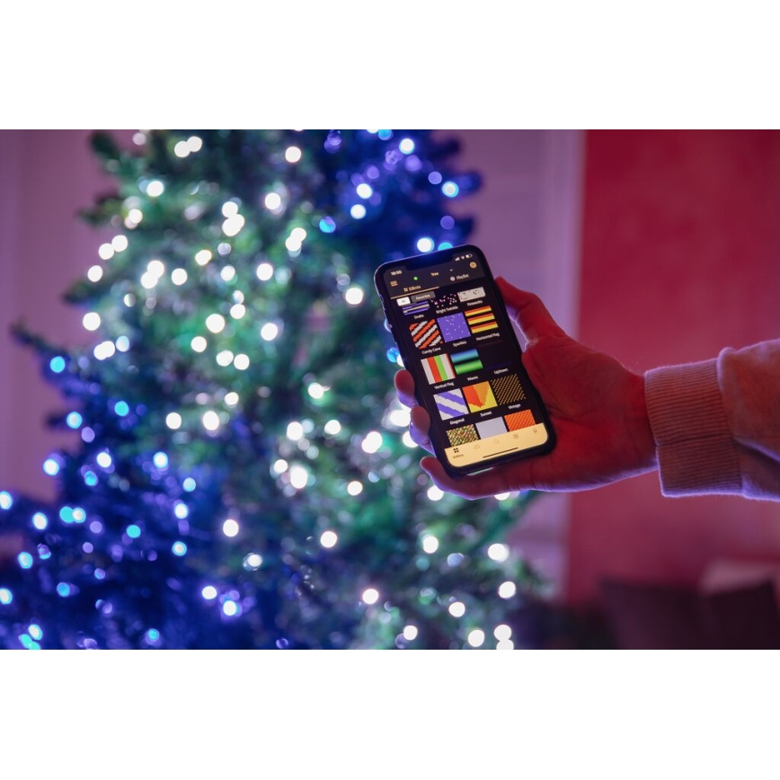Twinkly - LED RGB Hämardatav välisvalguskett STRINGS 250xLED 23,5m IP44 Wi-Fi