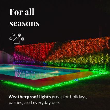 Twinkly - LED RGB Hämardatav välisvalguskett STRINGS 250xLED 23,5m IP44 Wi-Fi