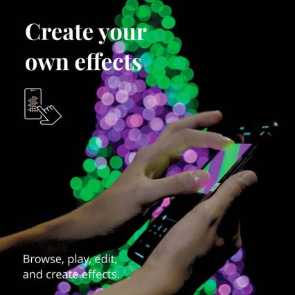 Twinkly - LED RGB Hämardatav välisvalguskett STRINGS 250xLED 23,5m IP44 Wi-Fi