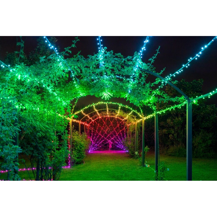 Twinkly - LED RGBW Hämardatav väli jõuluteemaline valguskett STRINGS 400xLED 35,5m IP44 Wi-Fi