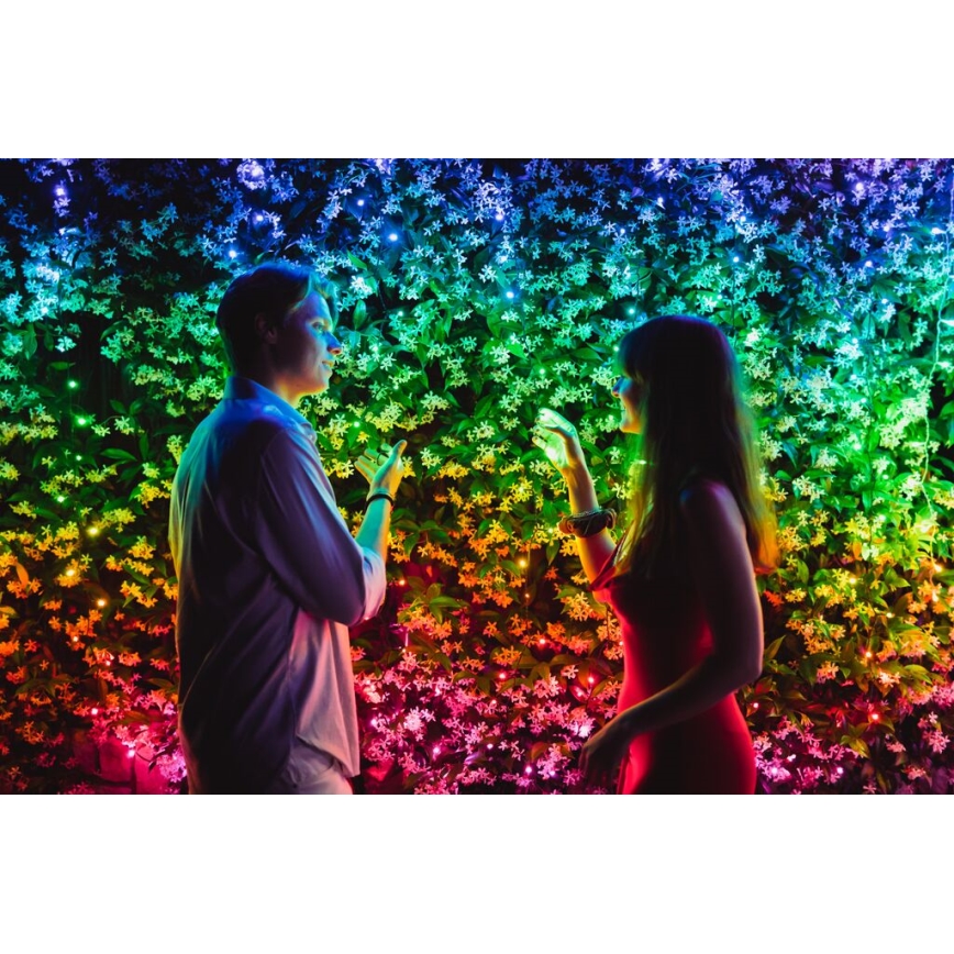 Twinkly - LED RGBW Hämardatav väli jõuluteemaline valguskett STRINGS 400xLED 35,5m IP44 Wi-Fi