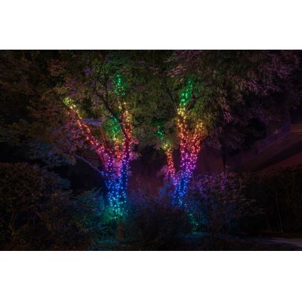 Twinkly - LED RGB Väli hämardatav jõuluteemaline valguskett STRINGS 400xLED 35,5m IP44 Wi-Fi