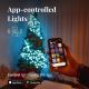 Twinkly - LED RGB Väli hämardatav jõuluteemaline valguskett STRINGS 400xLED 35,5m IP44 Wi-Fi