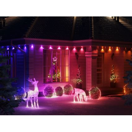 Twinkly - LED RGB Hämardatav jõulutäht TREE TOPPER 76xLED USB Wi-Fi