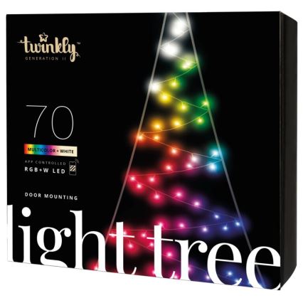 Twinkly - LED RGBW Hämardatav väli Jõulupuu LIGHT TREE 70xLED IP44 Wi-Fi