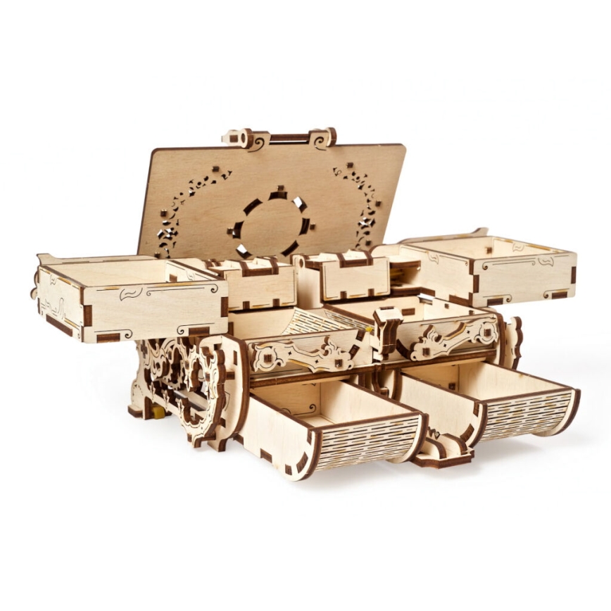 Ugears - 3D puidust mehaaniline pusle Antiik ehtekarp