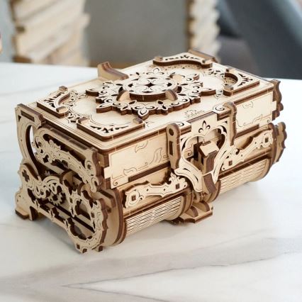 Ugears - 3D puidust mehaaniline pusle Antiik ehtekarp
