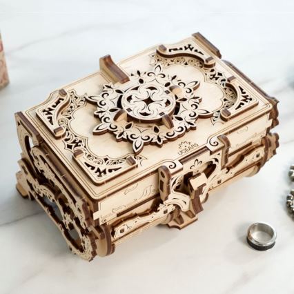 Ugears - 3D puidust mehaaniline pusle Antiik ehtekarp