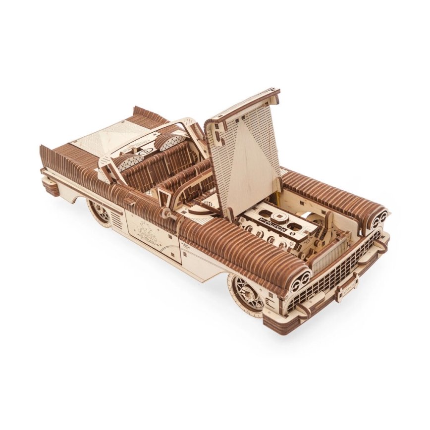 Ugears - 3D puidust mehaaniline pusle Cabriolet
