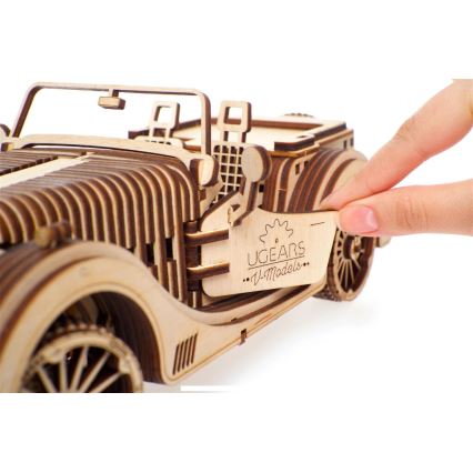 Ugears - 3D puidust mehaaniline pusle Car roadster