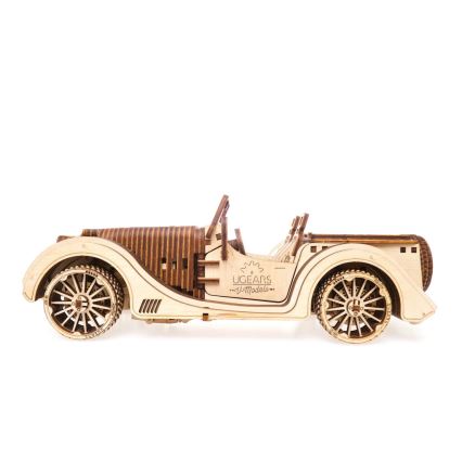 Ugears - 3D puidust mehaaniline pusle Car roadster