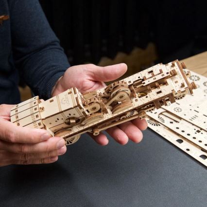 Ugears - 3D puidust mehaaniline pusle Harry Potter Sigatüüka ekspress