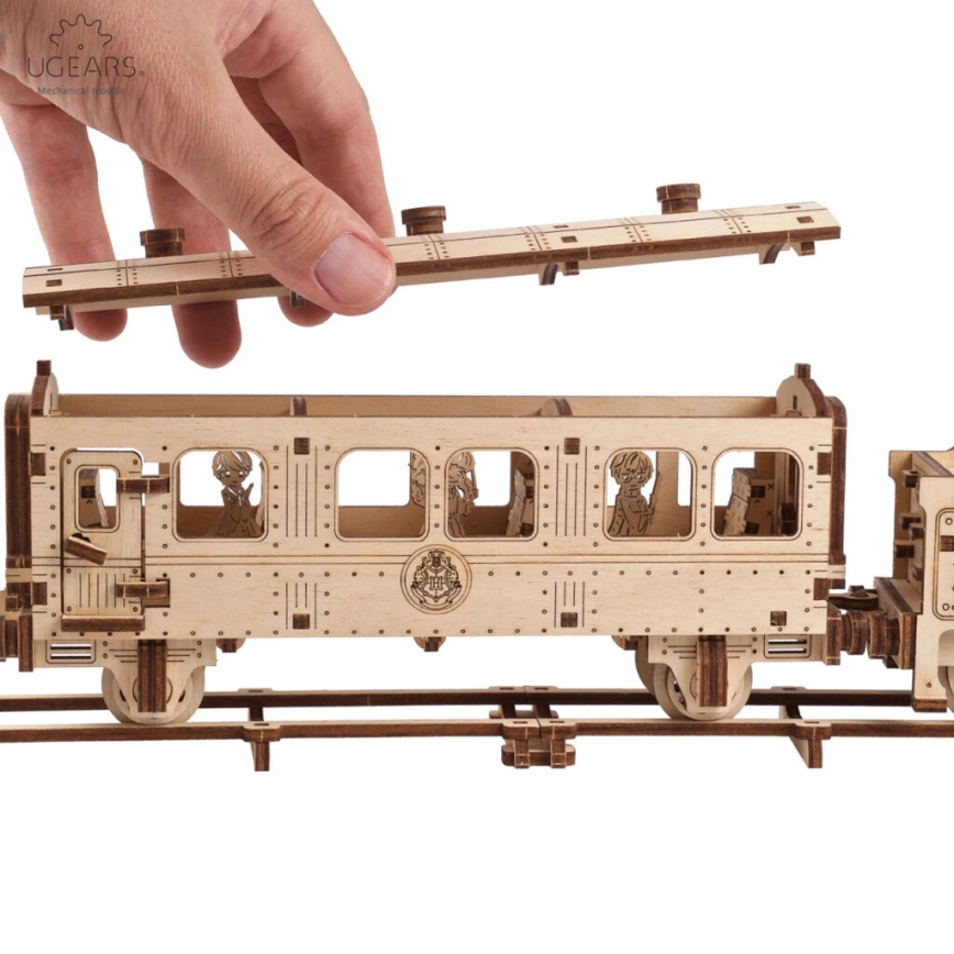 Ugears - 3D puidust mehaaniline pusle Harry Potter Sigatüüka ekspress
